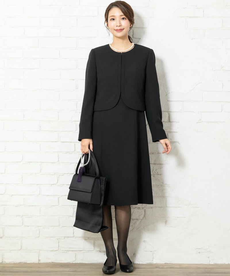 カレット【8点セット】衿なしジャケット・ワンピースセットアップ