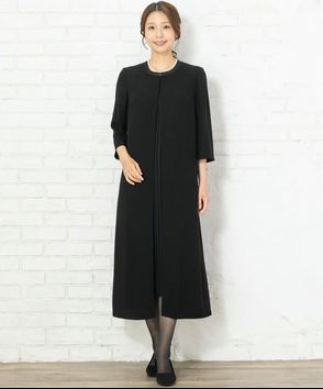 Select Shop; センタープリーツロングワンピース