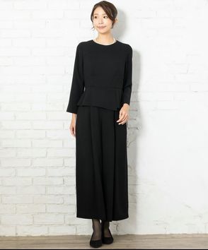 Aimer; エメ　ペプラムトップス×ワイドパンツセットアップ