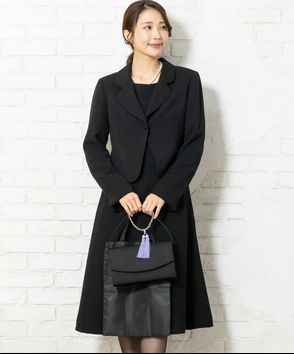 Select Shop; 【8点セット】1つボタンラウンドテーラードジャケット&Aラインワンピース