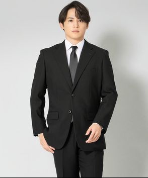 Select Shop; 【メンズ夏喪服3点セット】レギュラーフィット・サマーフォーマルスーツ&ネクタイセット