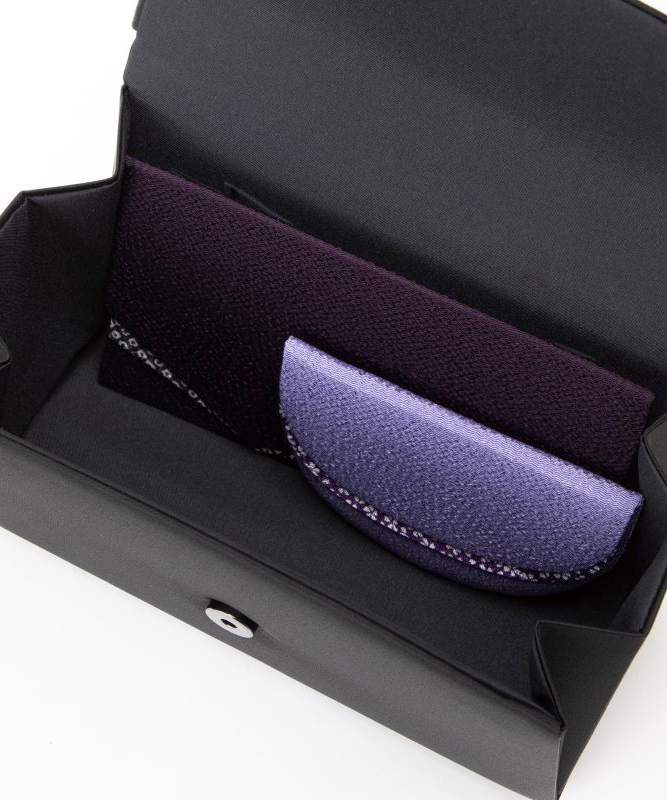 カレット ラウンドデザインブラックフォーマルバッグ