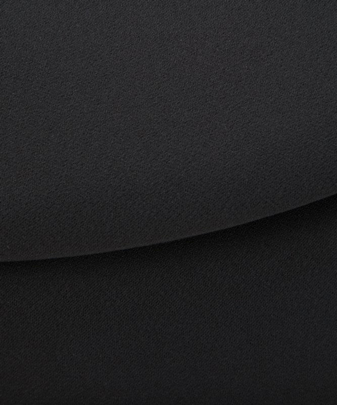 カレット ラウンドデザインブラックフォーマルバッグ