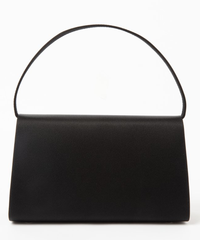 カレット ステッチデザインブラックフォーマルバッグ