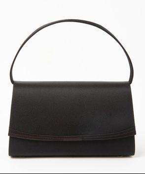 カレット ステッチデザインブラックフォーマルバッグ