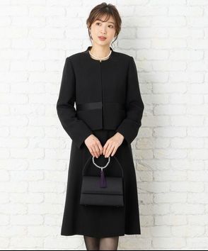 Select Shop; 【8点セット】バックスタンドカラージャケット&ブラウス風ワンピース