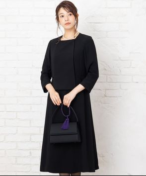 Select Shop; 【春夏用7点セット】ロング丈・ウエストライン2ピース風セットアップワンピース