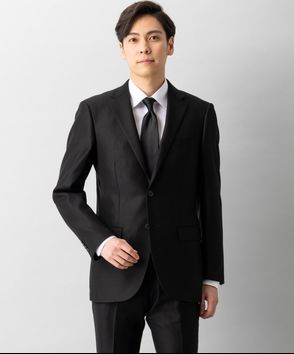 Select Shop; 【メンズ準喪服3点セット】2Bシングルスーツ&ネクタイセット