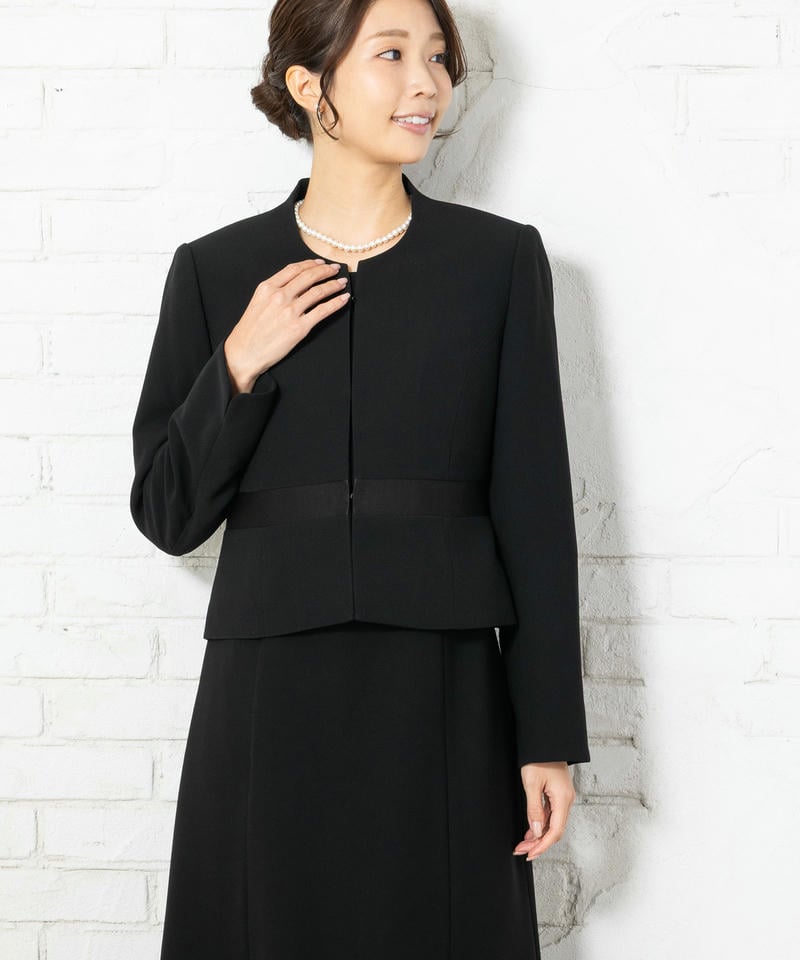 【8点セット】バックスタンドカラージャケット&ロングワンピース/S(7号)