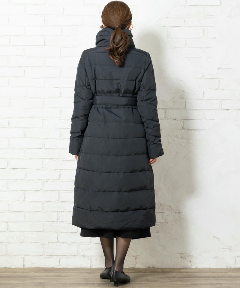 ルイルエブティック　ハイネックアシンメトリーダウンコート