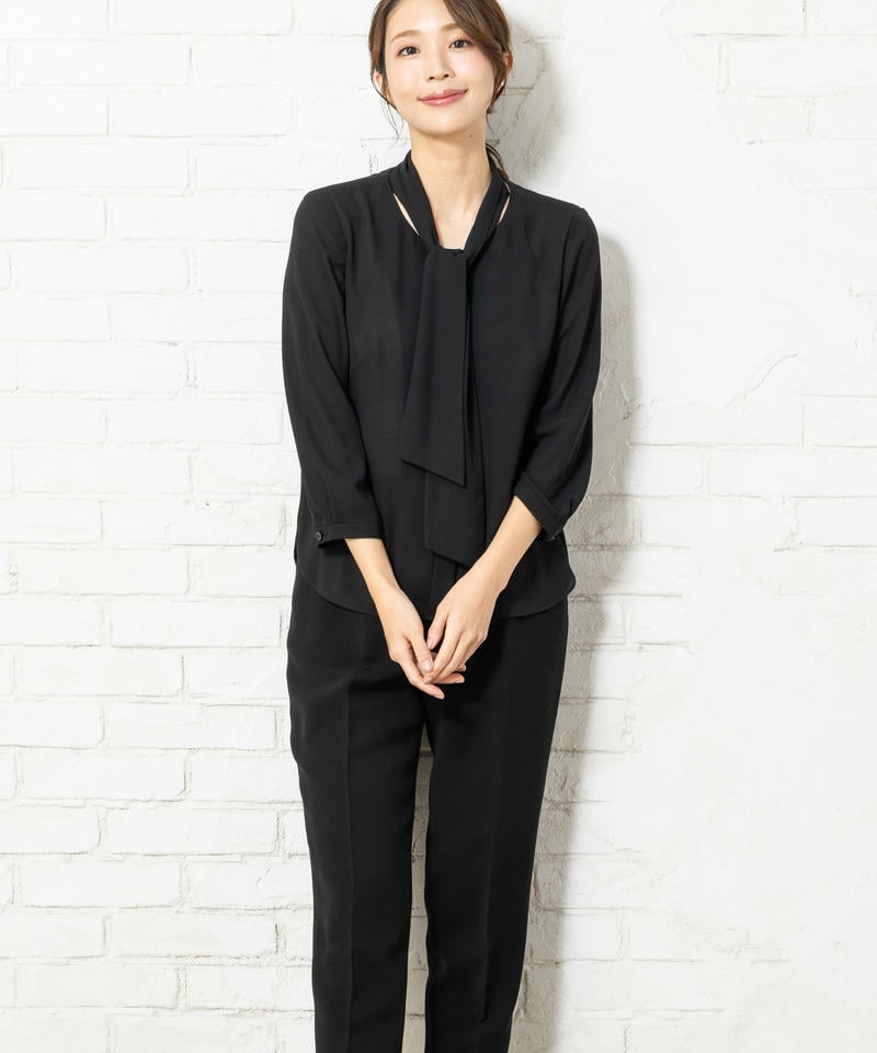ブラックフォーマルセットアップパンツ