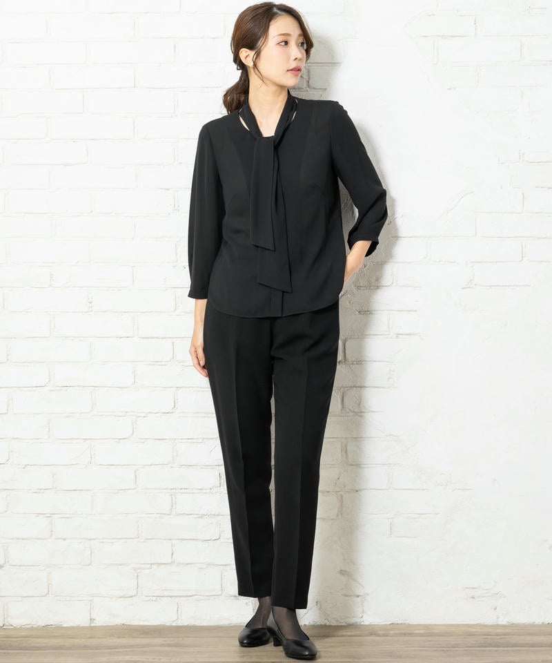 ブラックフォーマルセットアップパンツ