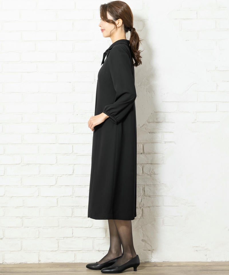 アンフィニ ジョーゼットリボンワンピース アンフィニ ジョーゼットリボンワンピース