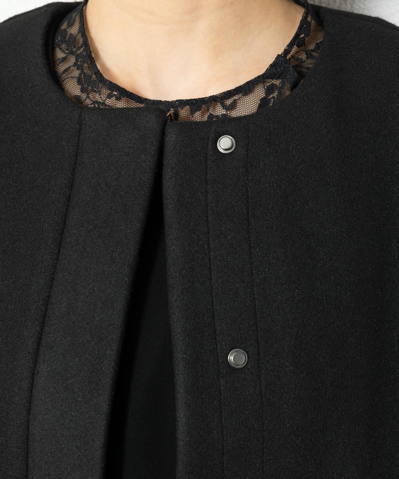 ルイルエブティック メルトンペプラムショートコート ルイルエブティック メルトンペプラムショートコート