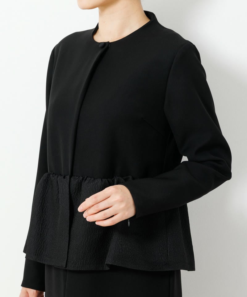 ラネリ ペプラムデザインセットアップ風ワンピース ラネリ ペプラムデザインセットアップ風ワンピース