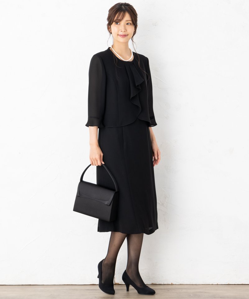 サブバッグ付サテンデザインバッグ