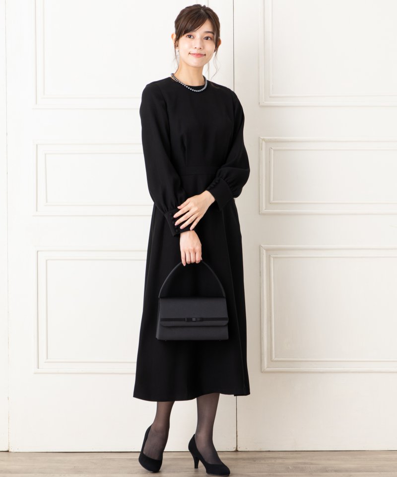 エメ 平リボンブラックフォーマルバック エメ 平リボンブラックフォーマルバック