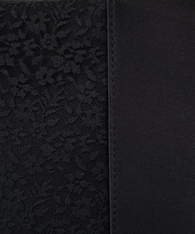 レース切替ブラックフォーマルミニトートバッグ