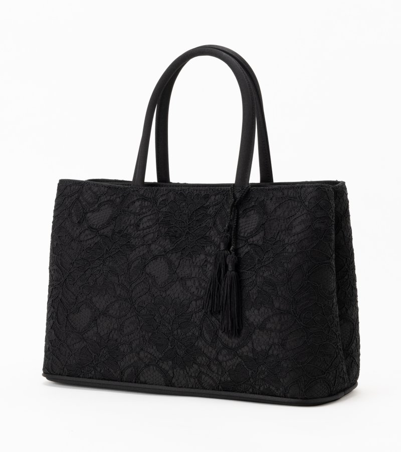 岩佐 タッセル付コードレースハンドバッグ 岩佐 タッセル付コードレースハンドバッグ