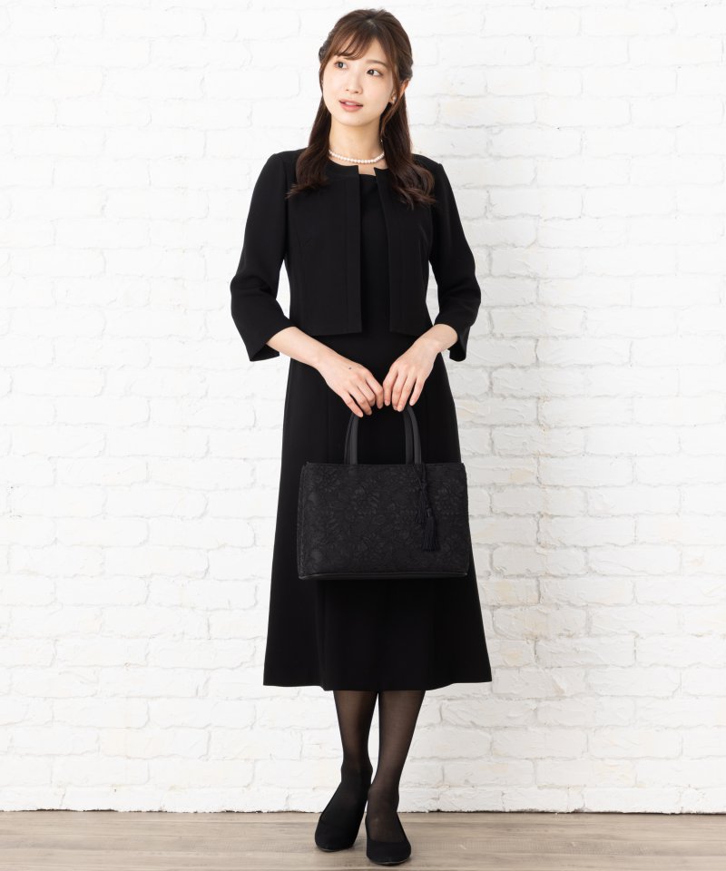 岩佐 タッセル付コードレースハンドバッグ 岩佐 タッセル付コードレースハンドバッグ