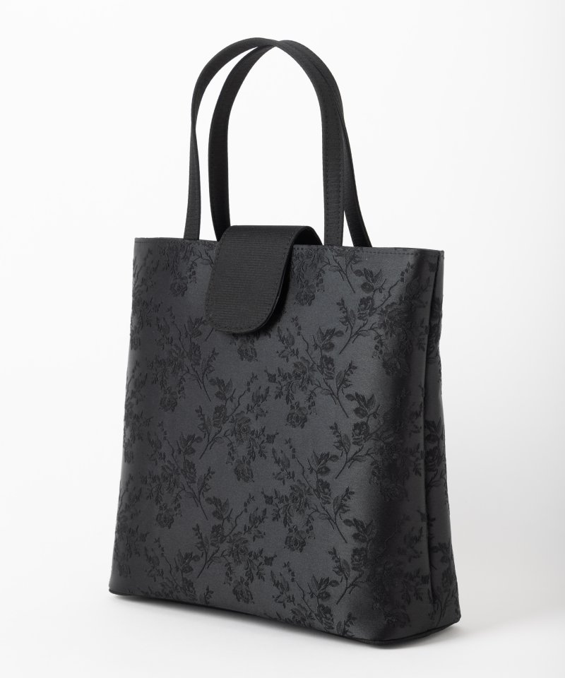 マグネット式・花柄ハンドバッグ