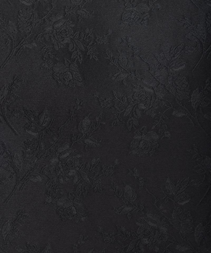 ファスナー付・花柄ハンドバッグ