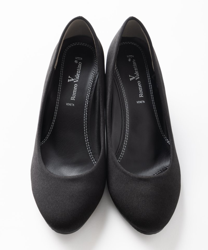 【甲浅】ラウンドトゥ5cmヒールパンプス/23.5(3E) 【甲浅】ラウンドトゥ5cmヒールパンプス/23.5(3E)