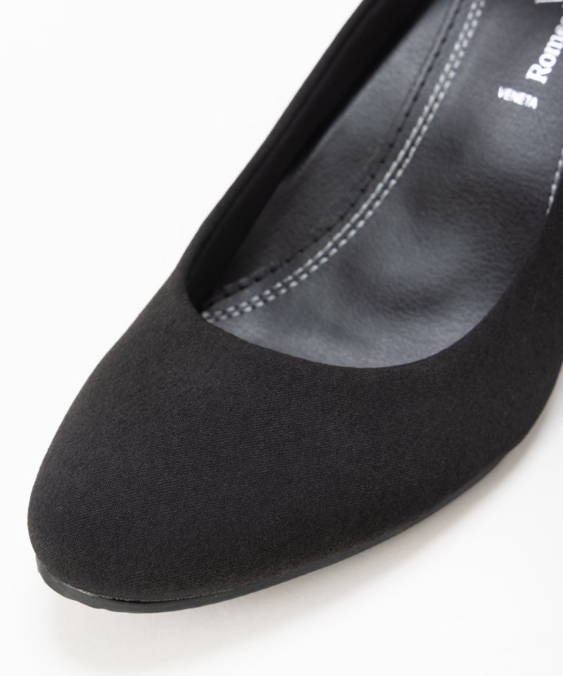 【甲浅】ラウンドトゥ5cmヒールパンプス/23.5(3E) 【甲浅】ラウンドトゥ5cmヒールパンプス/23.5(3E)