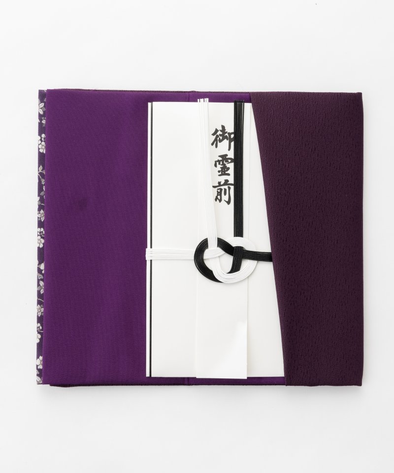 西陣織花柄袱紗　パープル