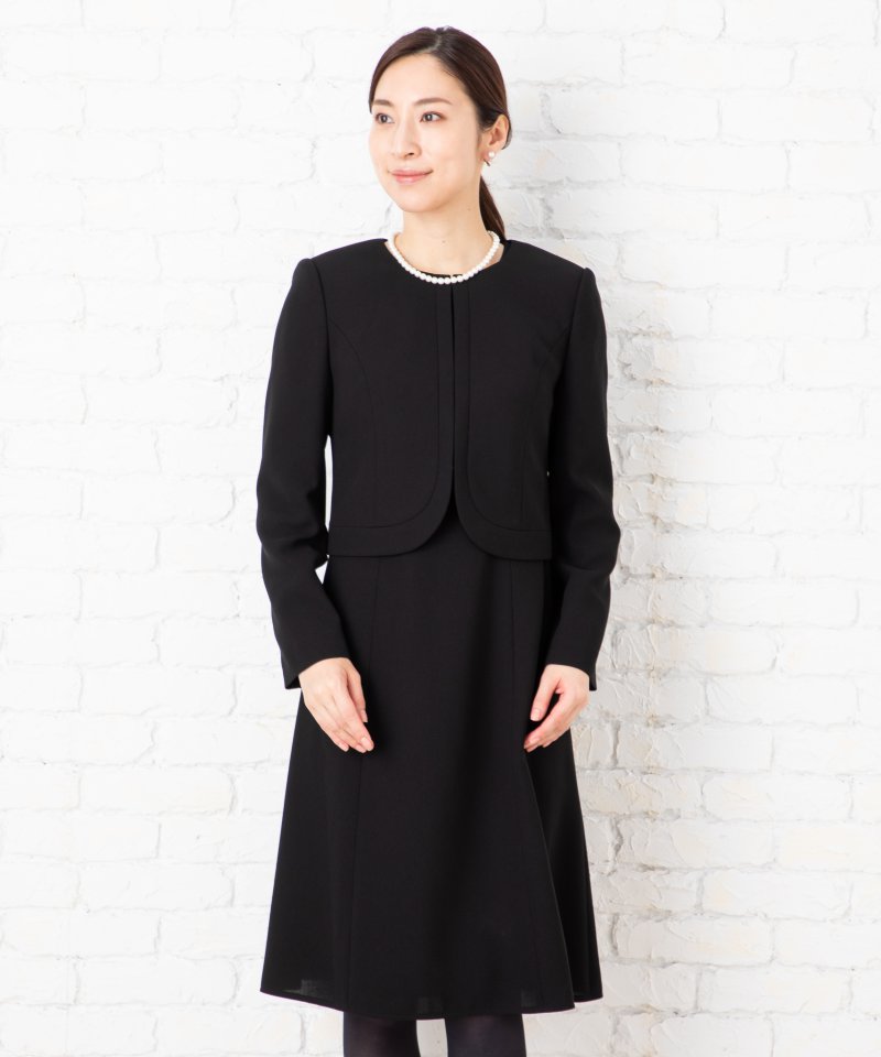 カレット【8点セット】衿なしジャケット・ワンピースセットアップ/3L(15号)