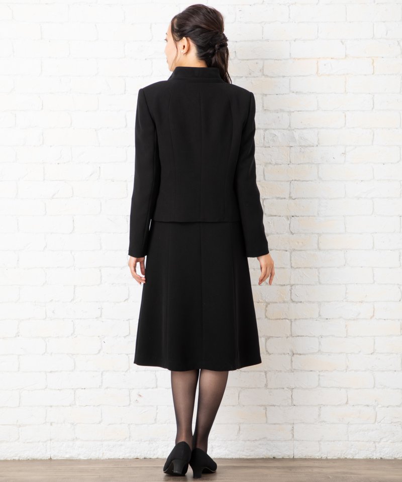 【8点セット】フリルカラージャケット&前開きドッキングワンピース/4L(17号)