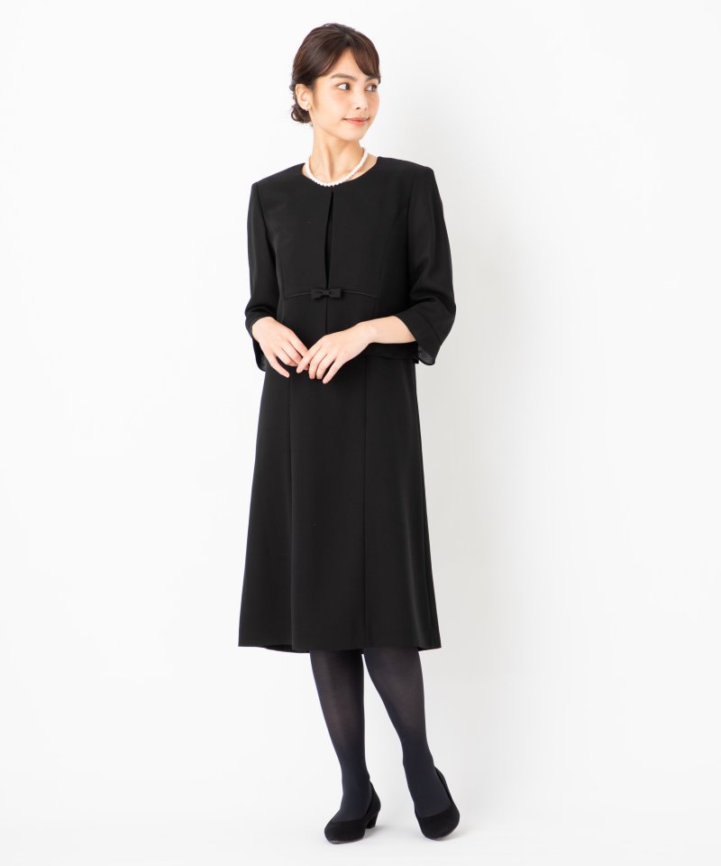 ソリテール 【春夏用・7点セット】スーツ風前開きサマーフォーマルワンピース/4L(17号)