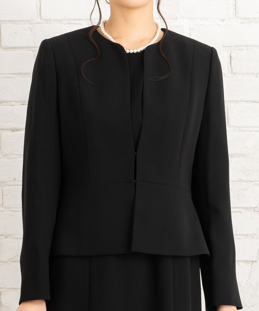 カレット　【8点セット】キーネックペプラムジャケット&ロングマーメイドワンピース/M(9号)