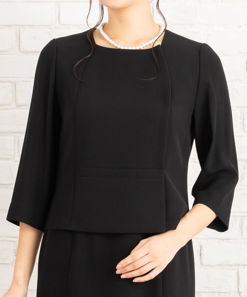 【ストッキング付9点セット】スタンドカラージャケット&マーメイドワンピース/L(11号)