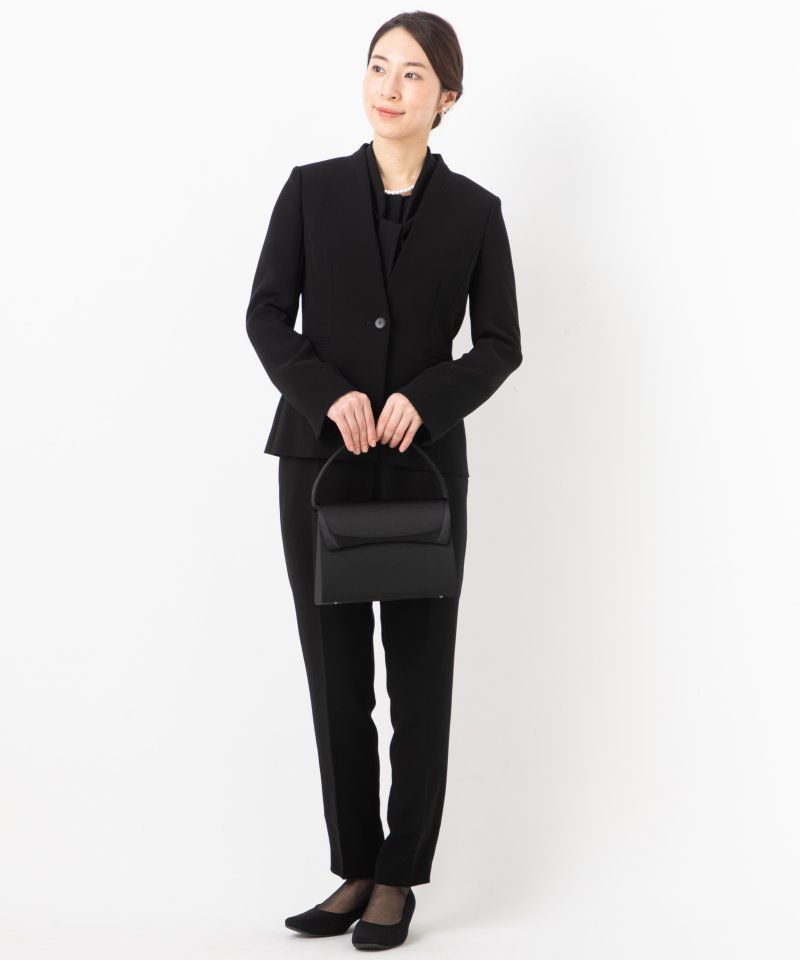ブラックフォーマルセットアップパンツ/M(9号)