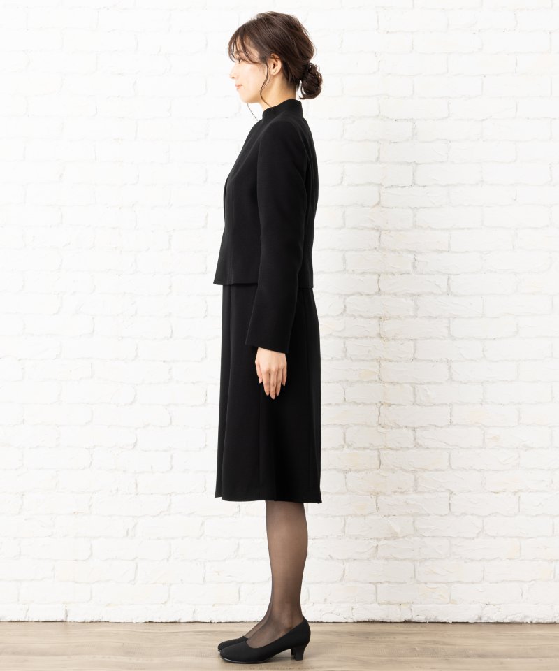 桂由美×エメ　Wスタンドカラーブラックフォーマルアンサンブル/M(9号)