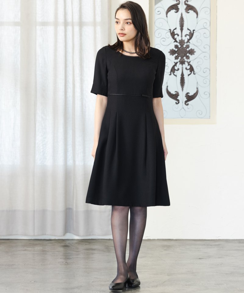 エメ　ノーカラーJK×Aラインセット・ブラックフォーマル/L(11号)