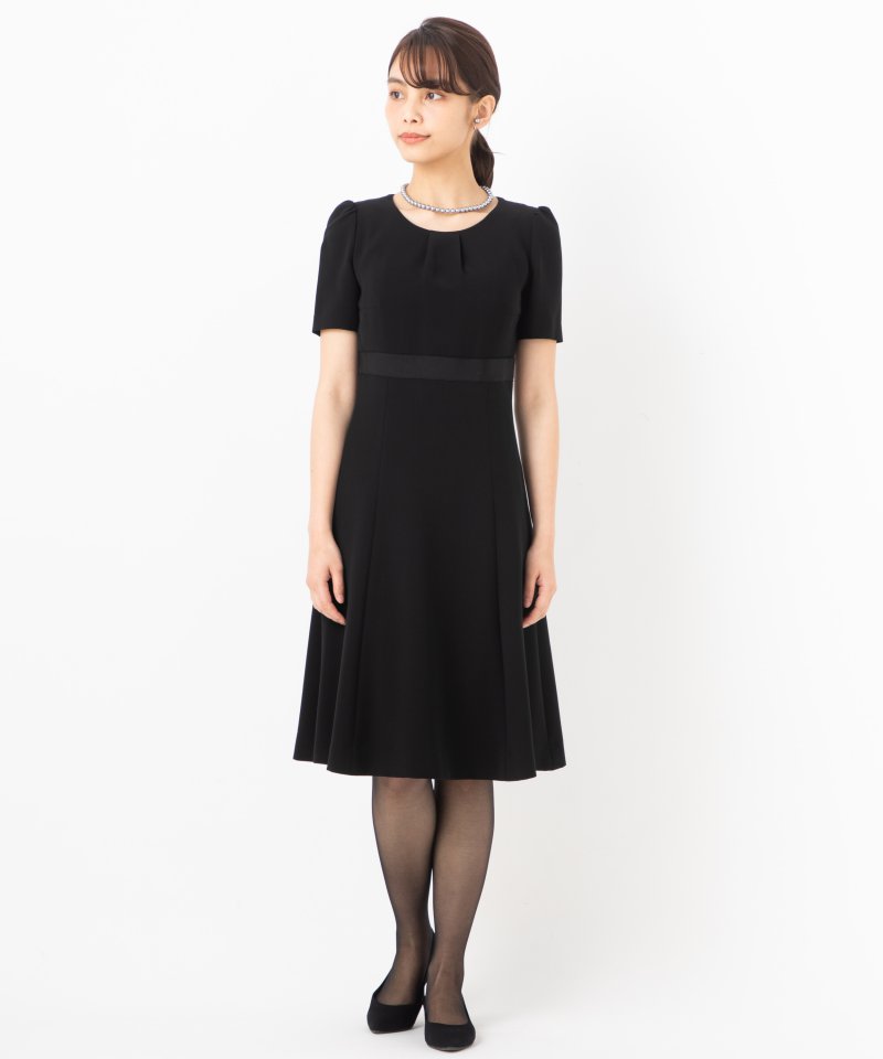 クロエフォーマル　平リボンノーカラージャケット&ウエストラインワンピース/SS(5号)