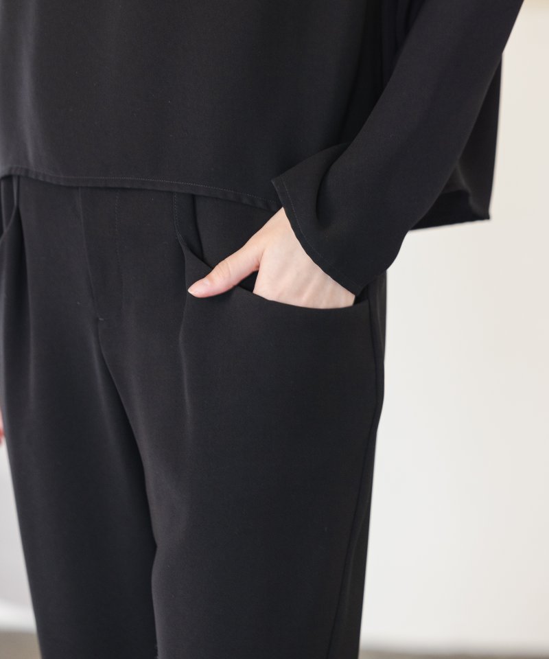 カエン　タックパンツブラックフォーマル/M(9号)