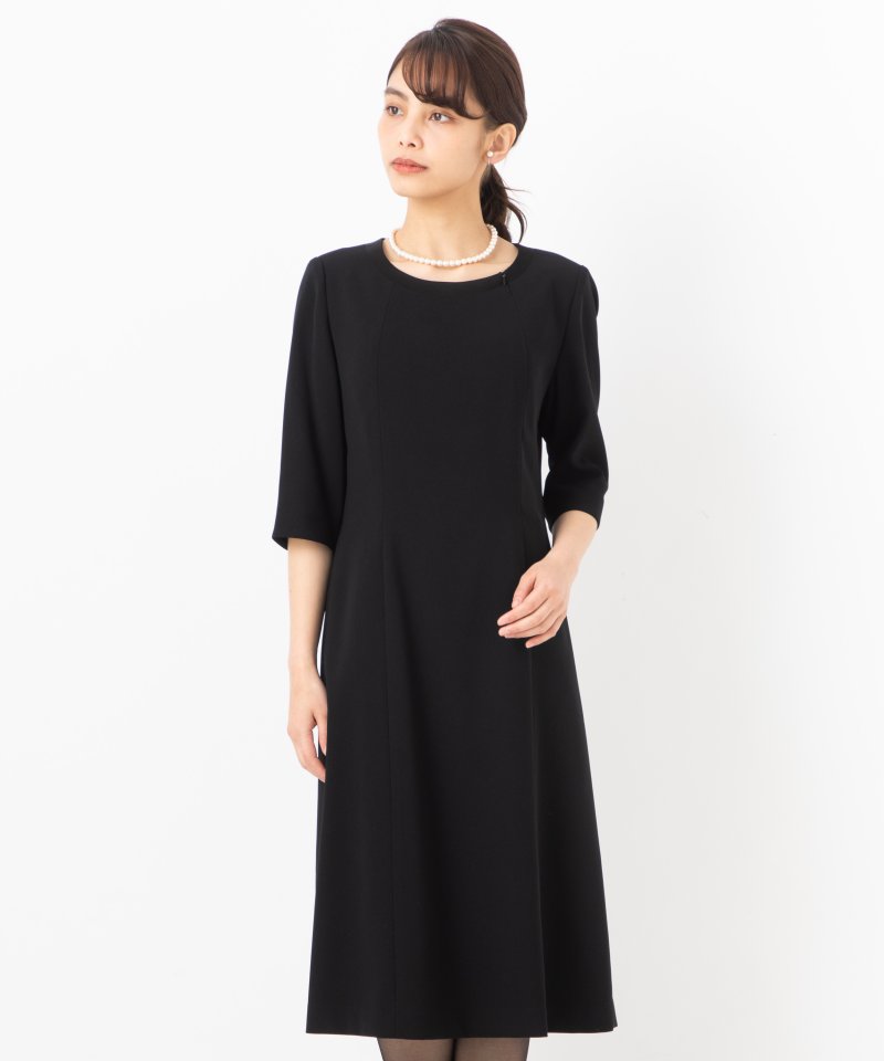 ソリテール　ショールカラーサテン切替アンサンブル/M(9号)