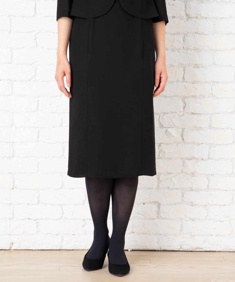 ラウンドキーネックカラーセミタイトワンピース/4L(17号)