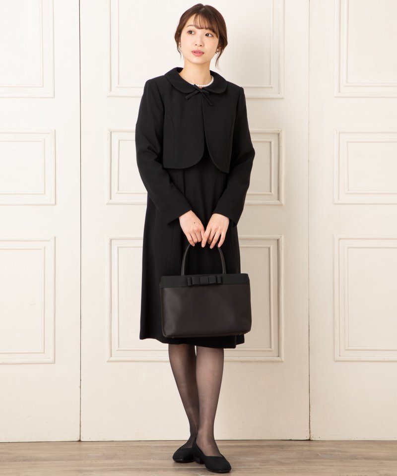 【授乳・マタニティ】ステンカラージャケット&前開きフレアワンピース/4L(17号)