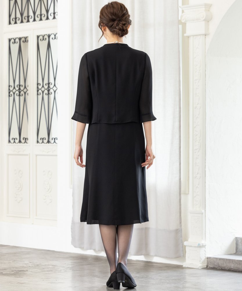 ラッフルフリルトリックワンピース/M(9号)