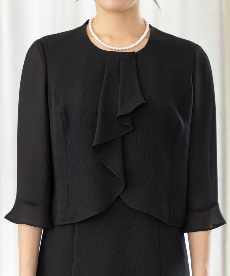 ラッフルフリルトリックワンピース/M(9号)