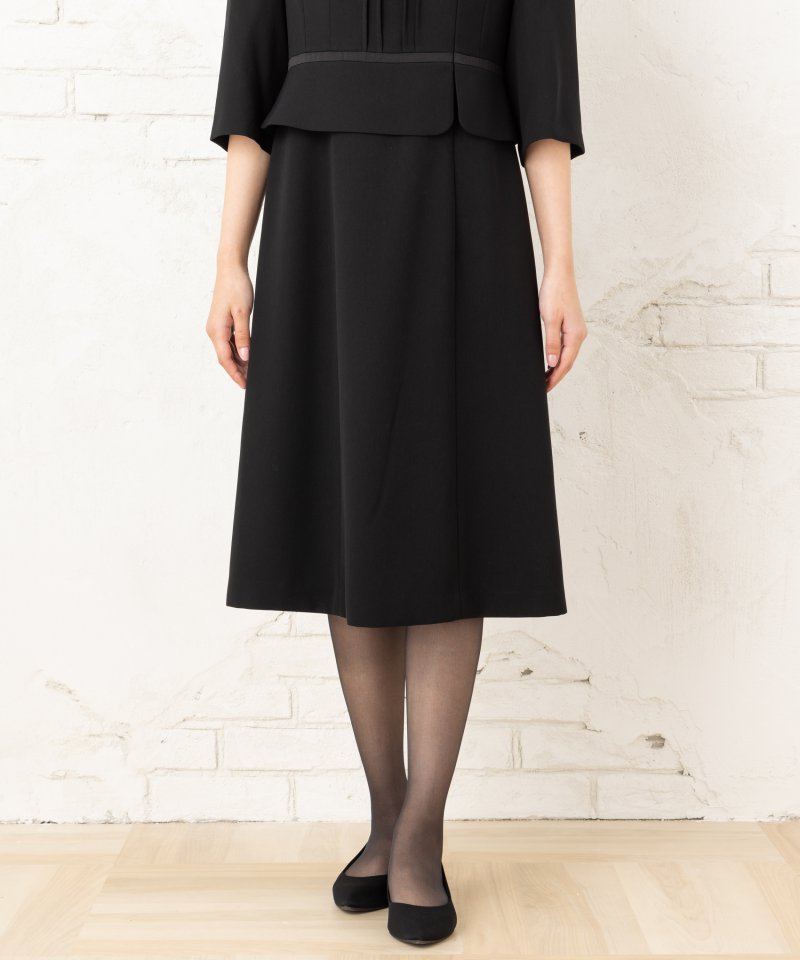 ソリテール　ピンタックデザイン2ピース風ワンピース/M(9号)