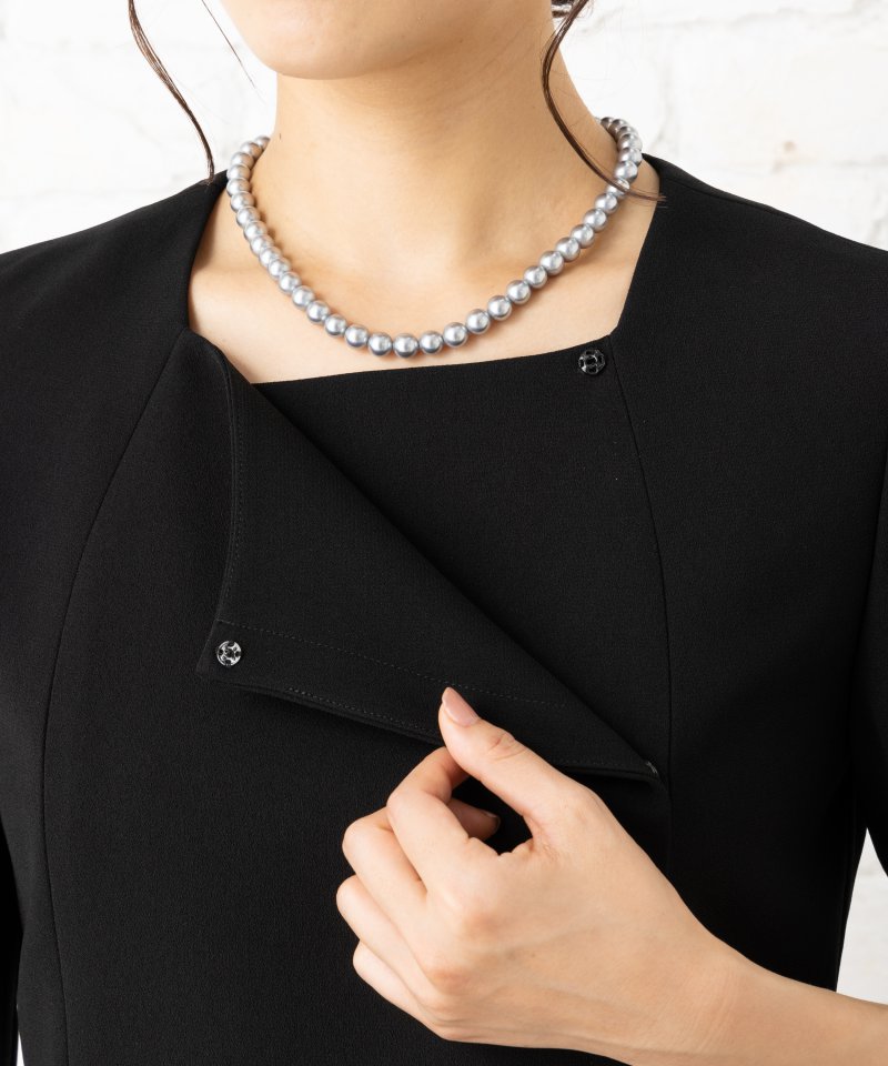 アンサンブル風マーメイドラインワンピース/5Lゆったり(23号)