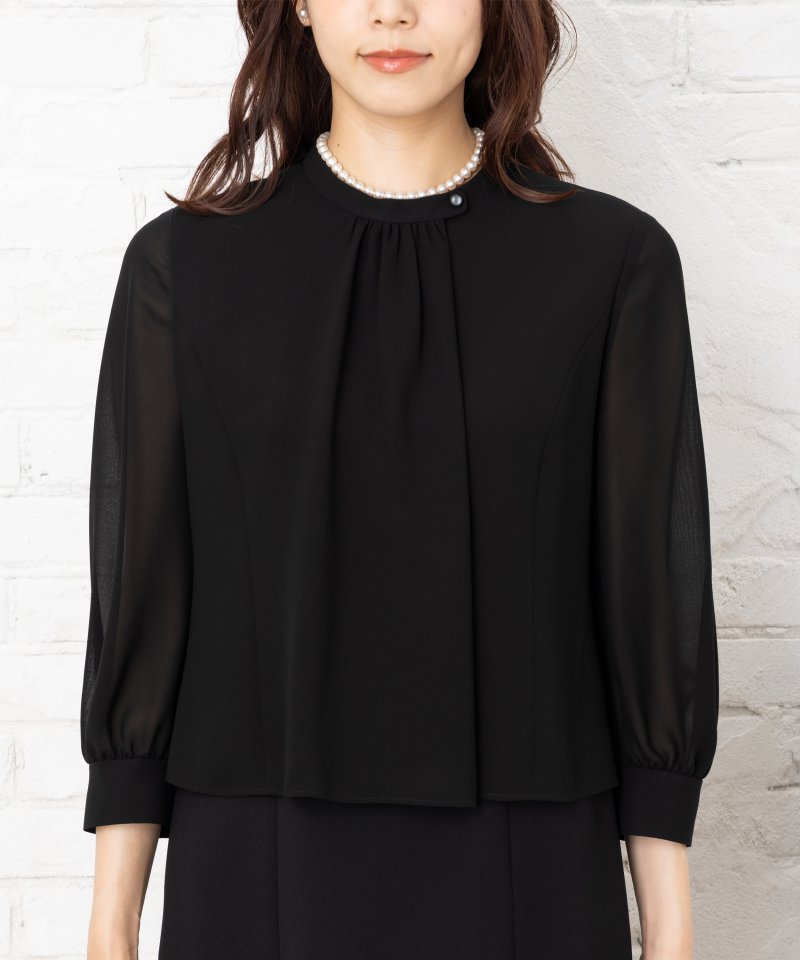 ブラウスアンサンブル風ワンピース/LL(13号)