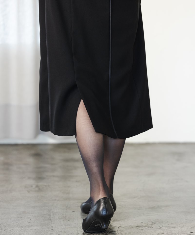 エメ　カフススリーブ・ラインデザインスワンピース/M(9号)