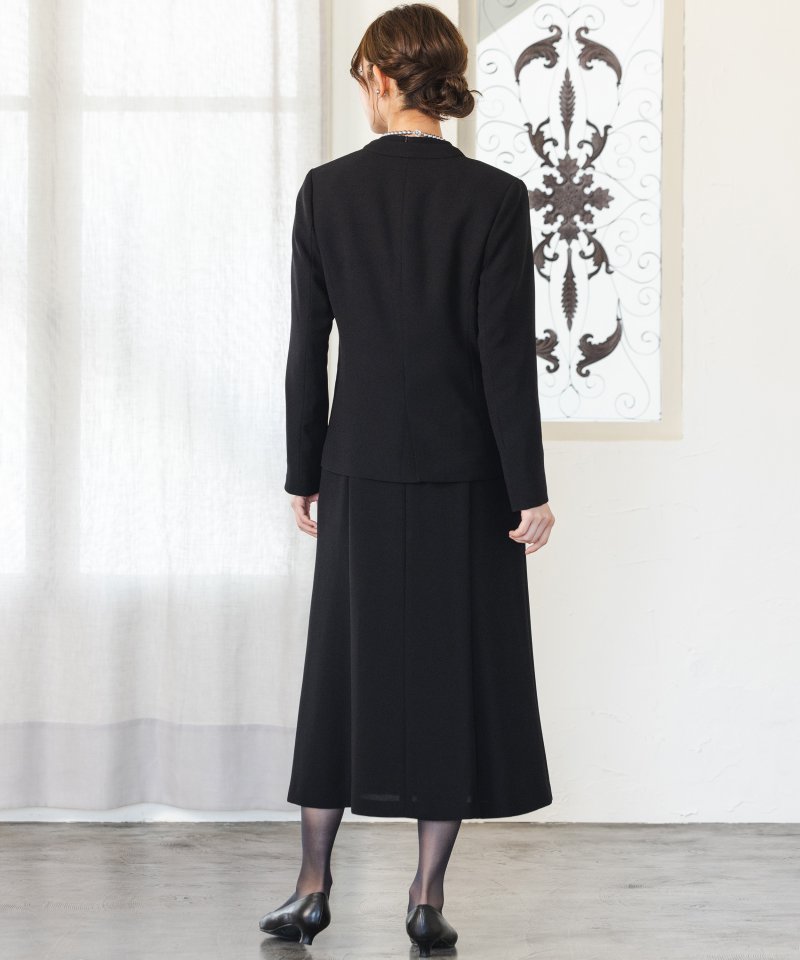 エメ　シンプルVネックジャケット&ラグランスリーブマーメイドワンピース/M(9号)