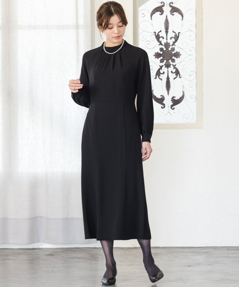 エメ　シンプルVネックジャケット&ラグランスリーブマーメイドワンピース/M(9号)